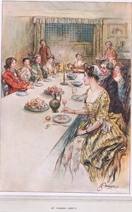 1910年頃、オリバーゴールドスミスの「ウェイクフィールドの牧師」の「どの冗談」のイラスト 作： Margaret Jameson